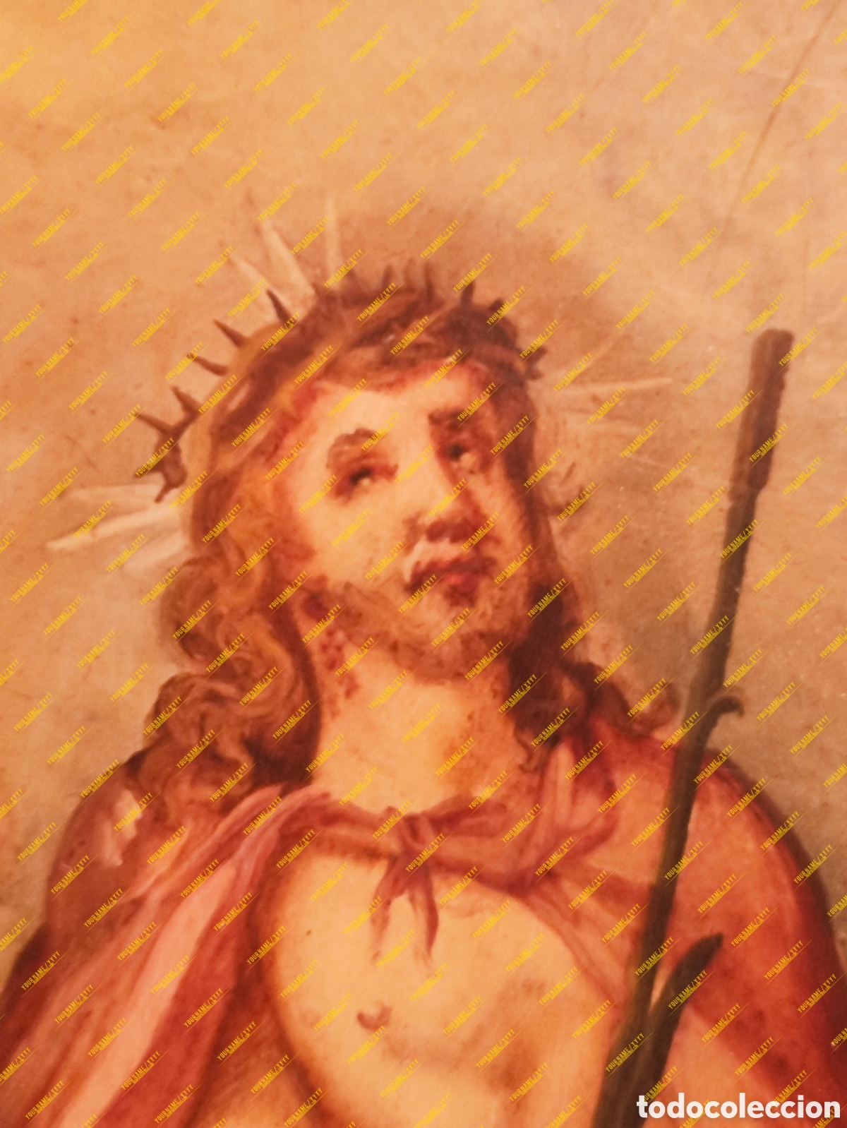 Arte: JES&Uacute;S CORONADO DE ESPINAS, &Oacute;leo sobre tabla. - Foto 2