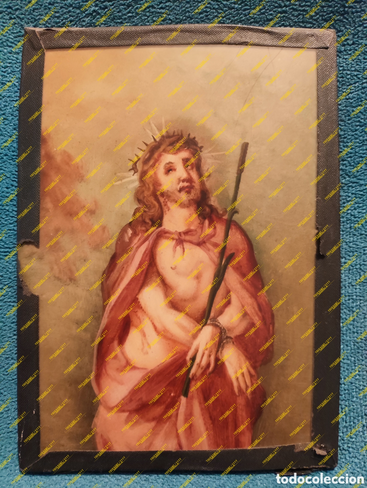 Arte: JES&Uacute;S CORONADO DE ESPINAS, &Oacute;leo sobre tabla. - Foto 1