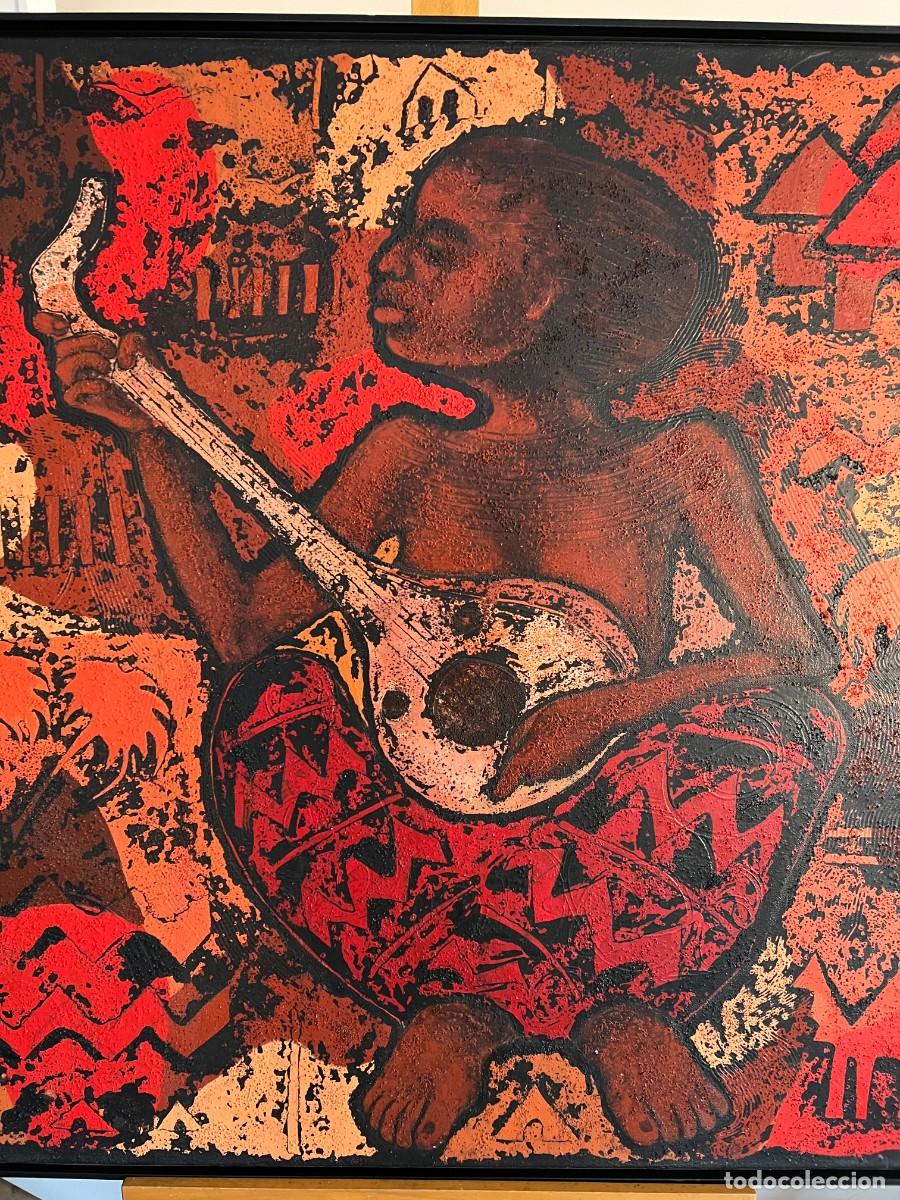 Arte: Pintura artista contempor&aacute;nea Teresa Rom&aacute;n titulada &rdquo;Notas de Laud&rdquo;