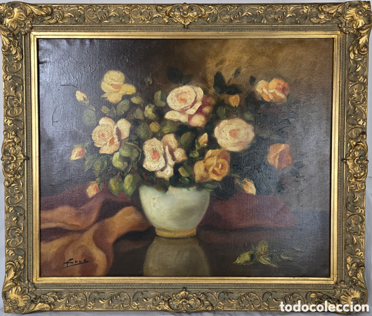 Arte: Bodeg&oacute;n de Rosas por Roca - Foto 1