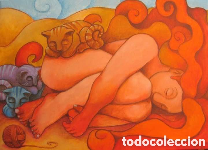 Arte: Lienzo que fue portada del libro &rdquo; sin mente, sin lenguaje, sin tiempo&rdquo;
