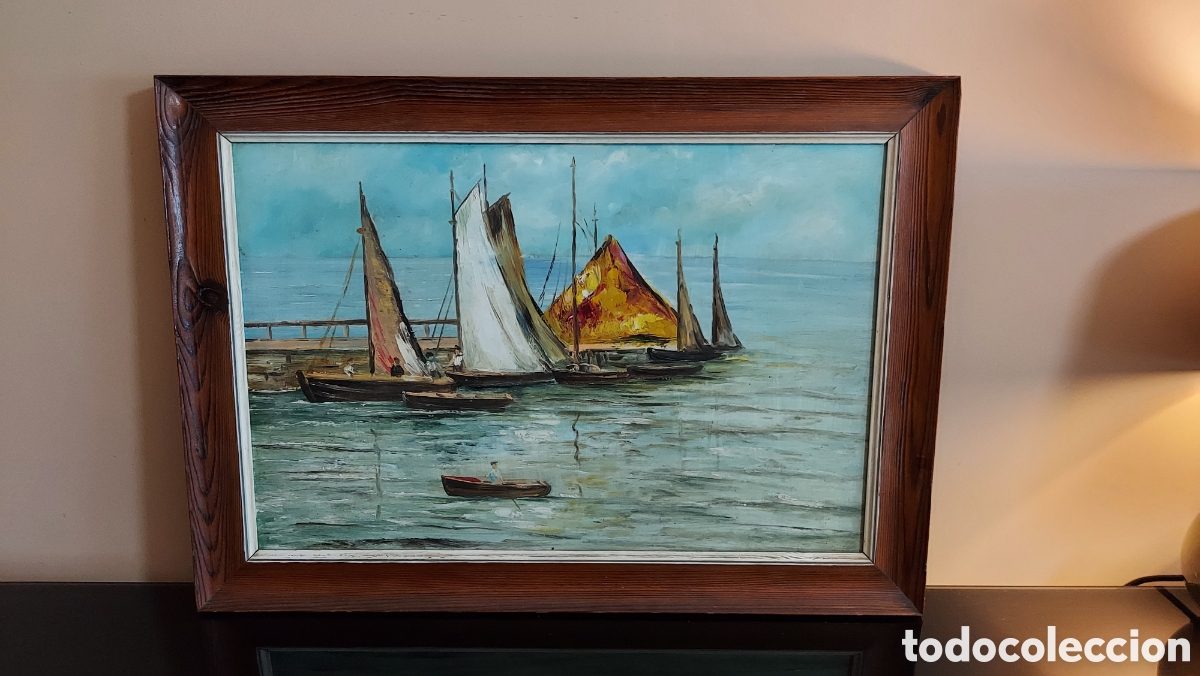 Arte: &Oacute;leo sobre tablex circa 1960 - Foto 3