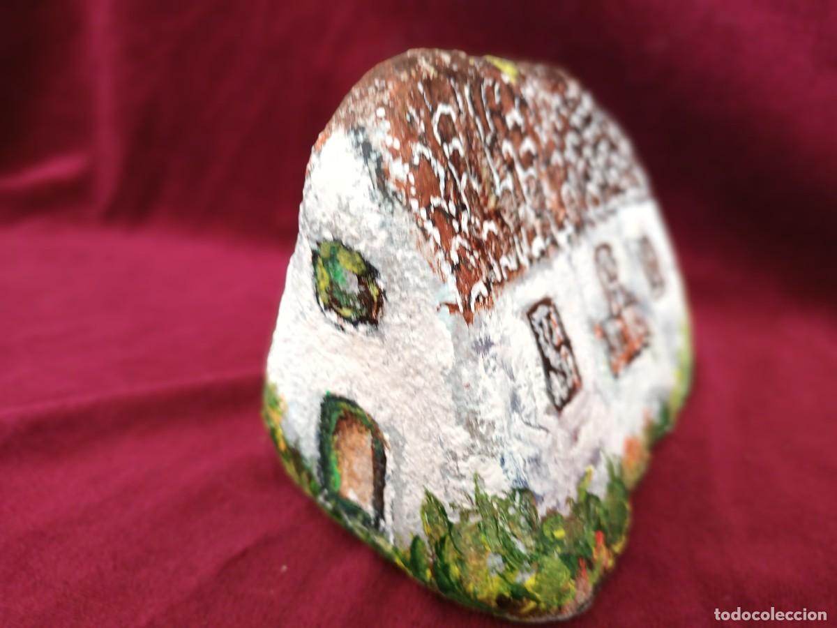 Arte: CASA PINTADA CON ACR&Iacute;LICO SOBRE PIEDRA. - Foto 5