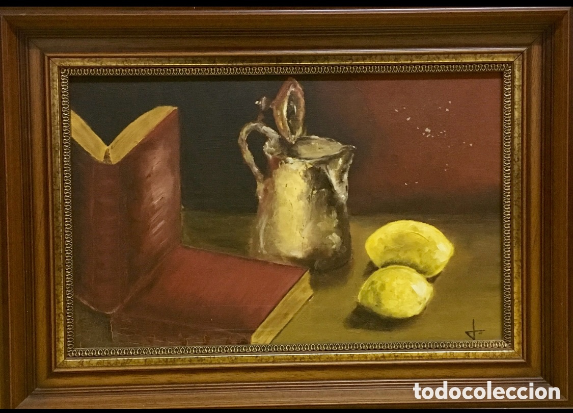 Arte: Cuadro. &ldquo;Bodeg&oacute;n&rdquo;. Ileso sobre lienzo. A&ntilde;os 60. - Foto 1