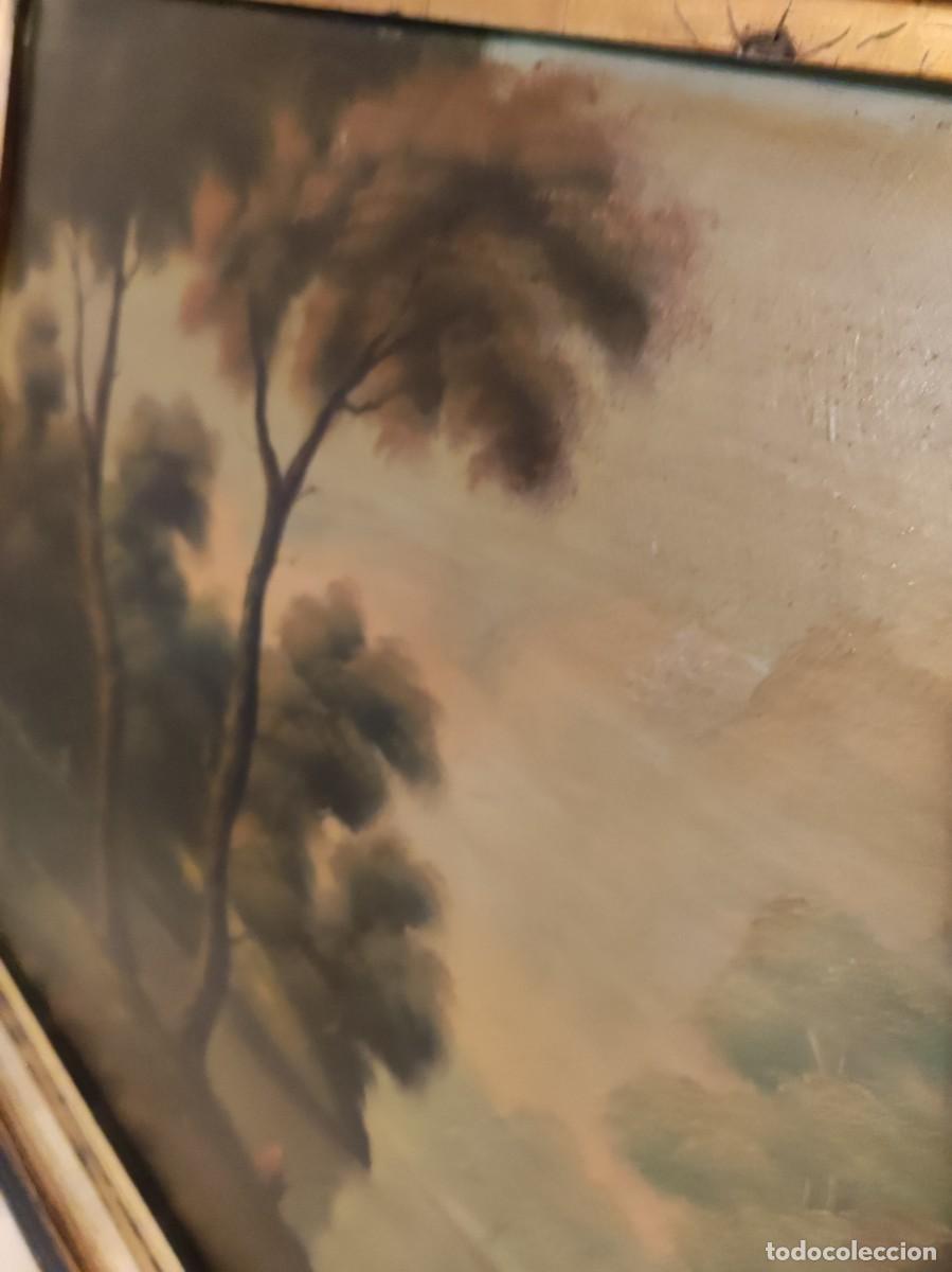 Arte: Antiguo cuadro, &oacute;leo sobre tabla - Foto 4