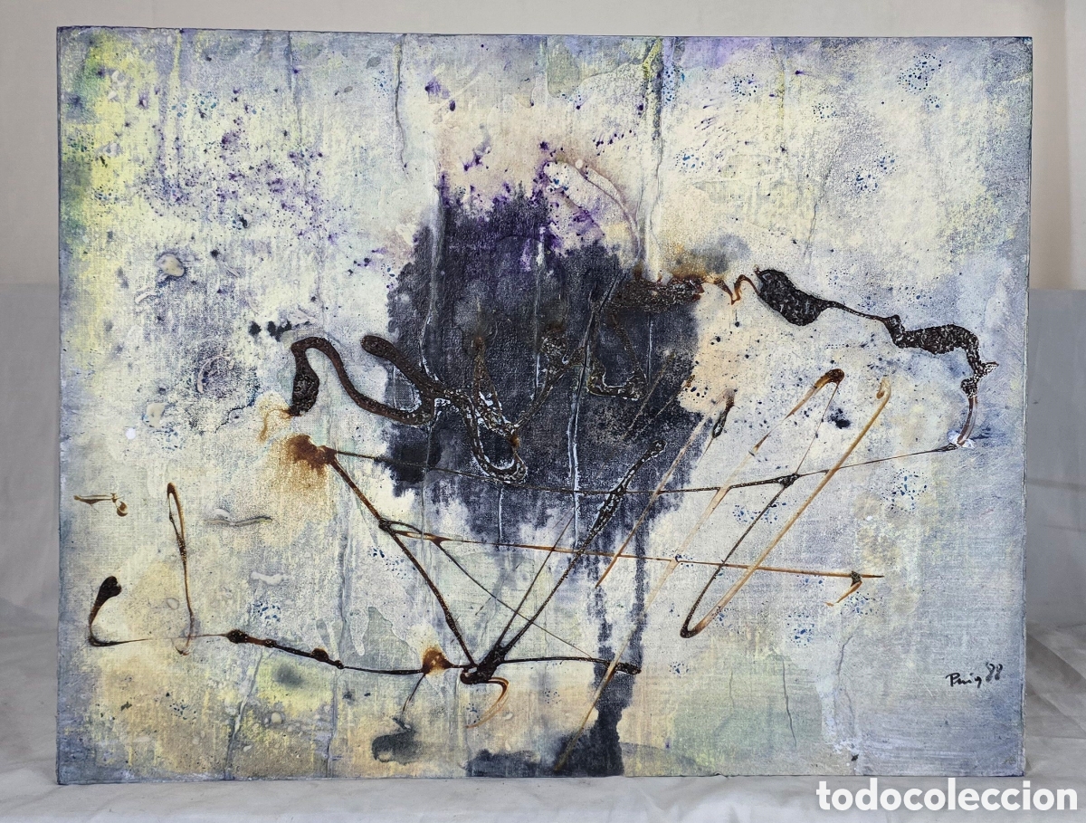 Arte: Abstracci&oacute;n firmado Puig - Foto 2