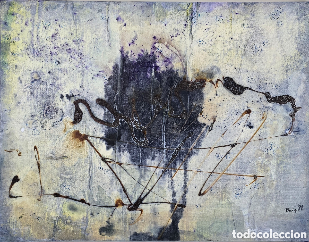 Arte: Abstracci&oacute;n firmado Puig - Foto 1
