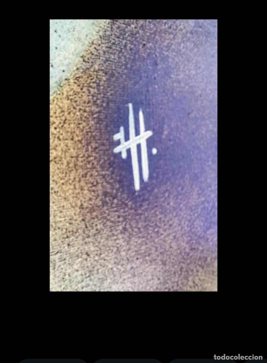 Arte: &Oacute;leo abstracto firmado - Foto 6