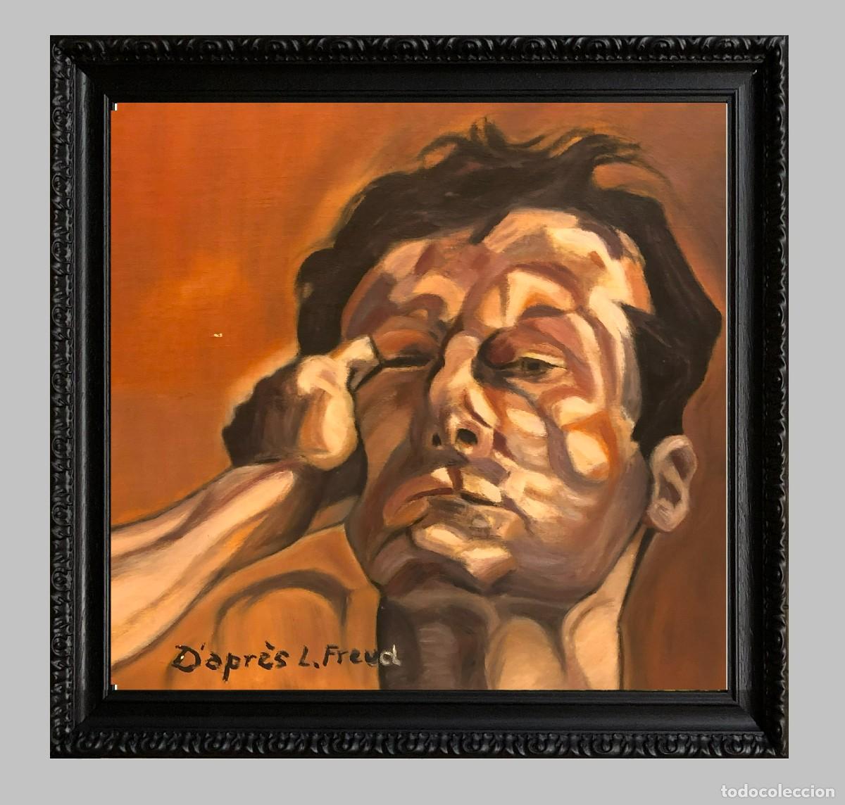 Arte: retrato de joven estilo lucien freud