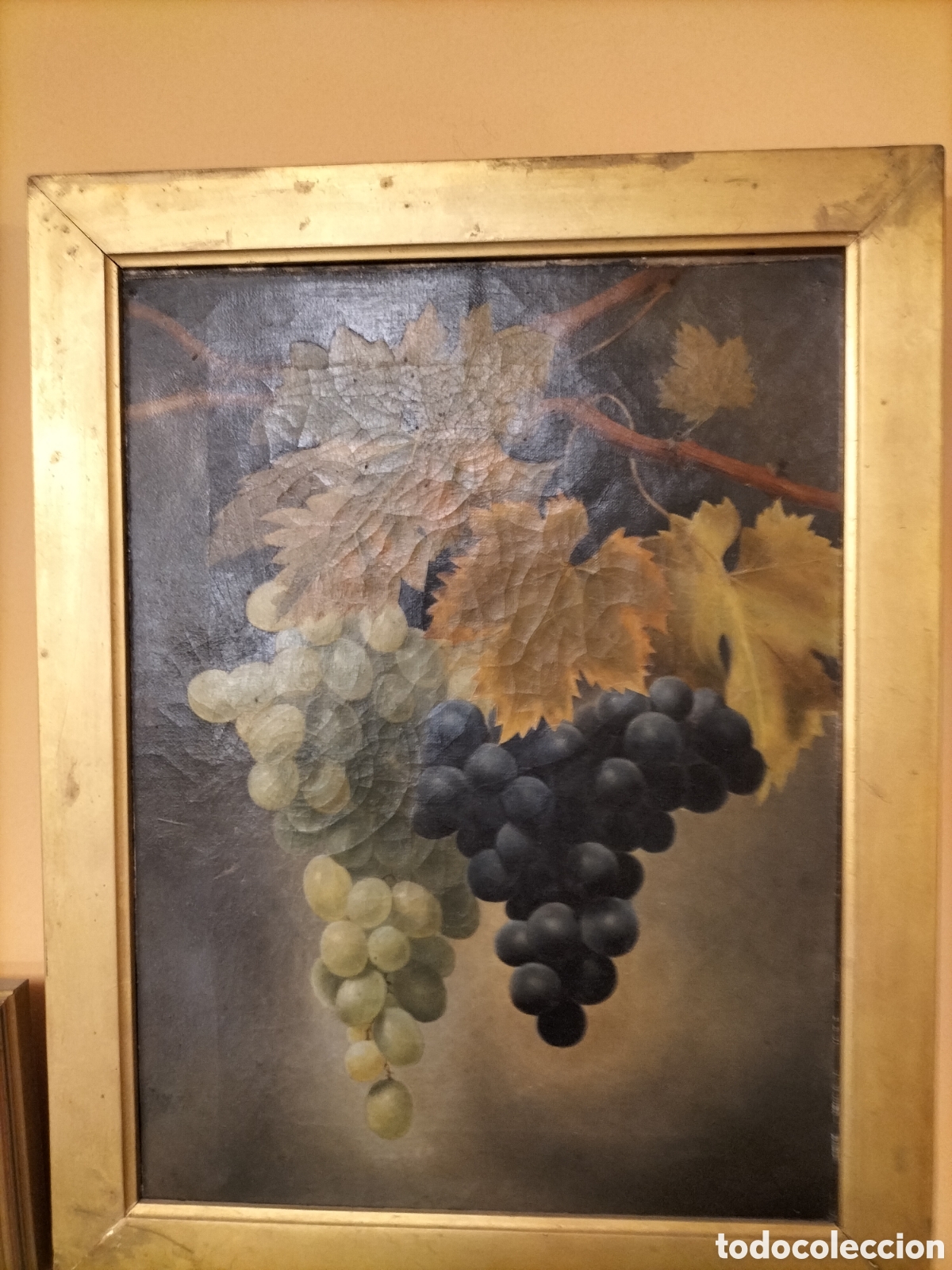 Arte: Bodeg&oacute;n de uvas, siglo XIX - Foto 3