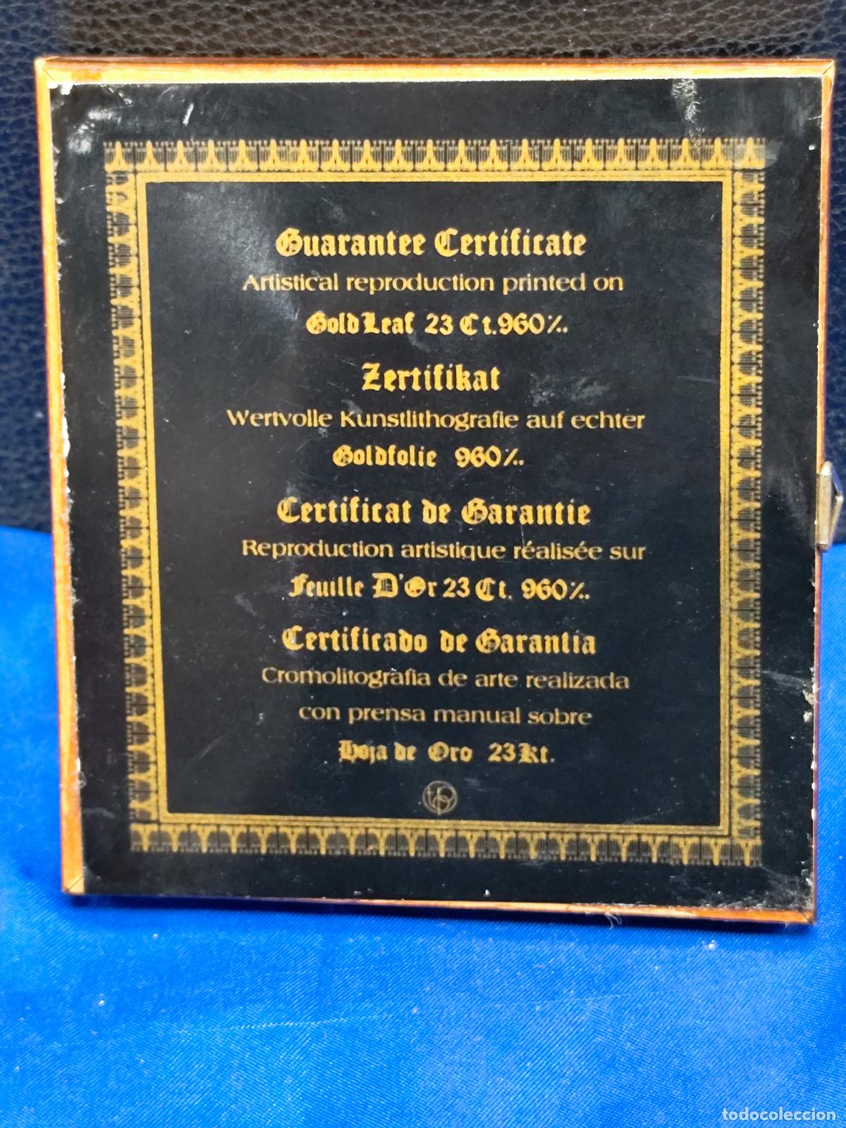 Arte: cuadros miniatura sobre plancha de oro certificada - Foto 3