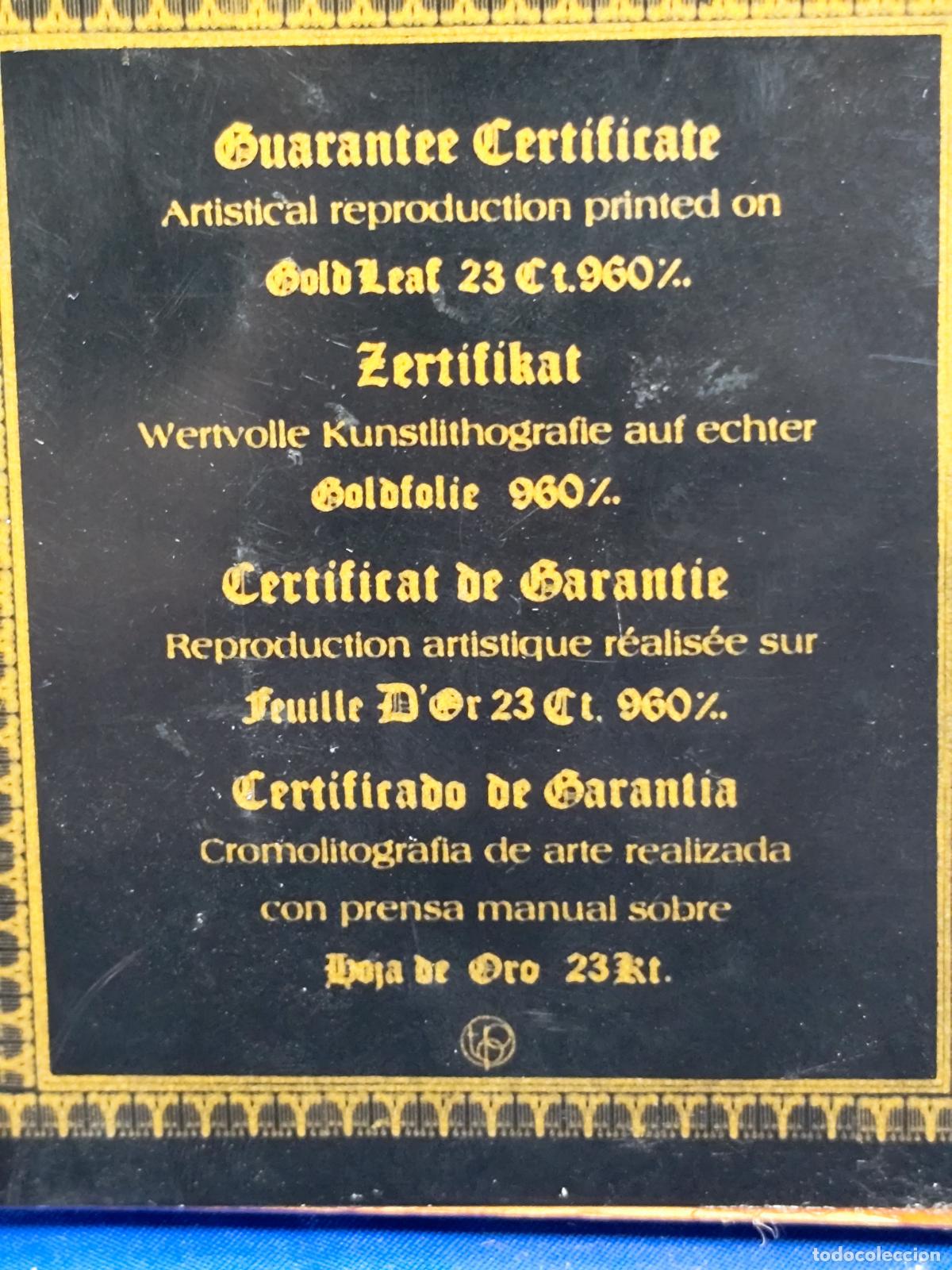 Arte: cuadros miniatura sobre plancha de oro certificada - Foto 4
