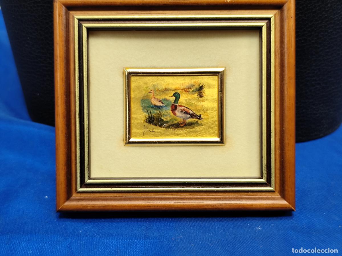 Arte: cuadros miniatura sobre plancha de oro certificada - Foto 1