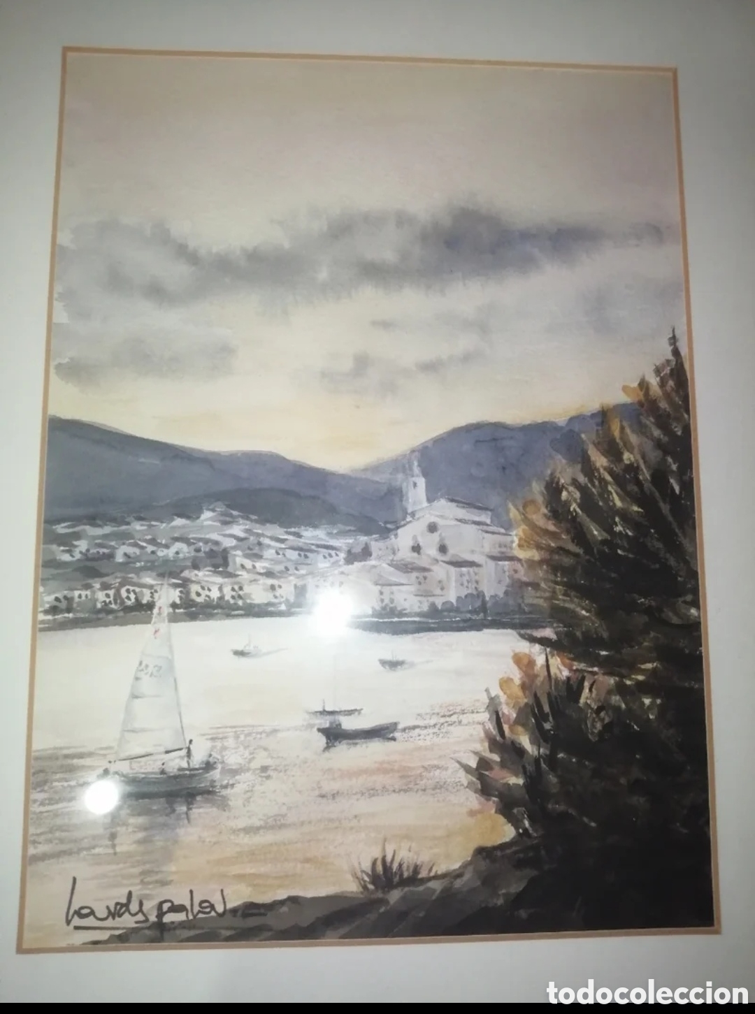 Arte: Cuadro pintura Bah&iacute;a de Cadaqu&eacute;s - Foto 2