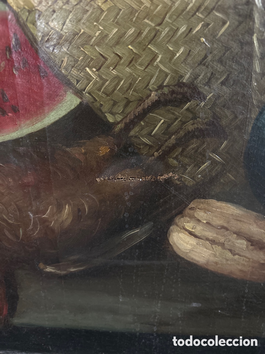 Arte: Lienzo bodeg&oacute;n. Siglo XIX principios - Foto 5