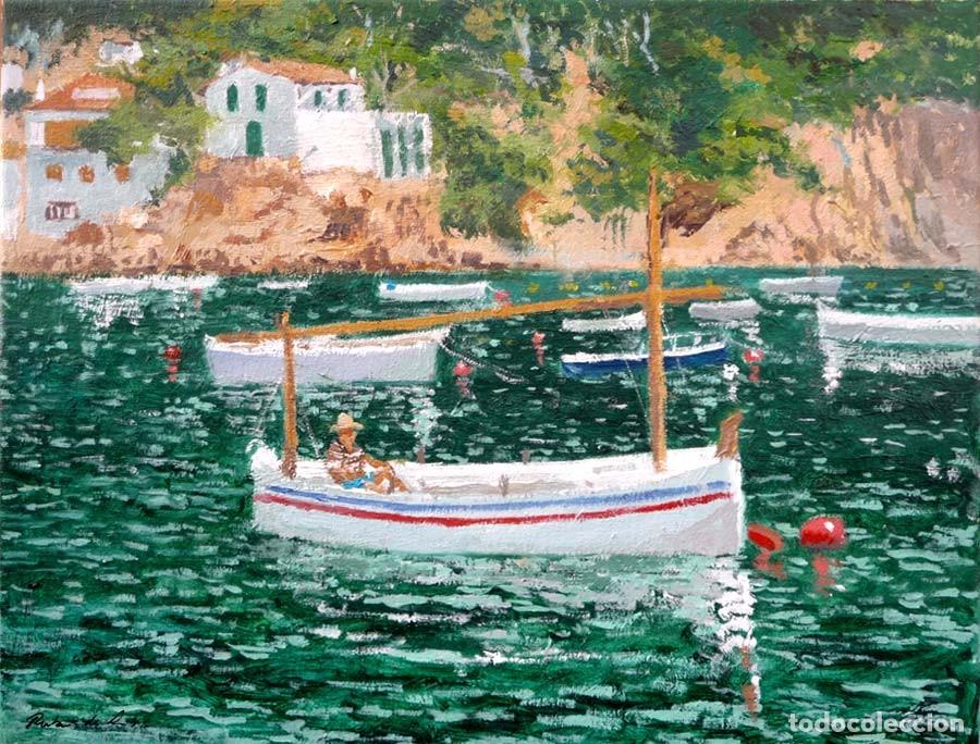 Arte: Cuadro al oleo de la Cala Montjoi, Girona - Foto 1