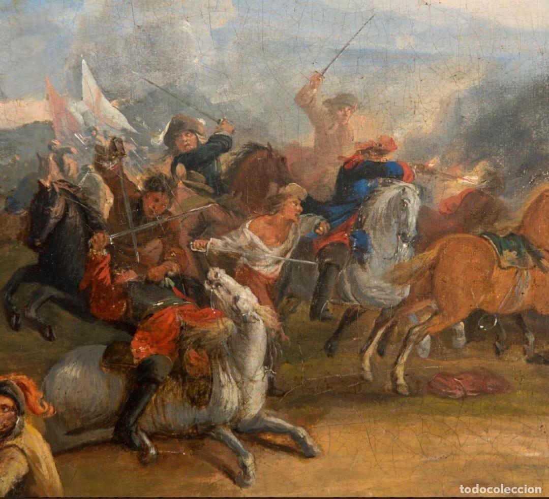 Arte: BATALLA Anonimo siglo XVIII - Foto 3