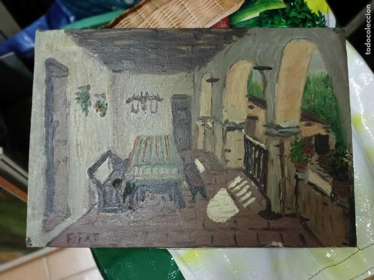 Arte: &Oacute;leo con firma del autor - Foto 1