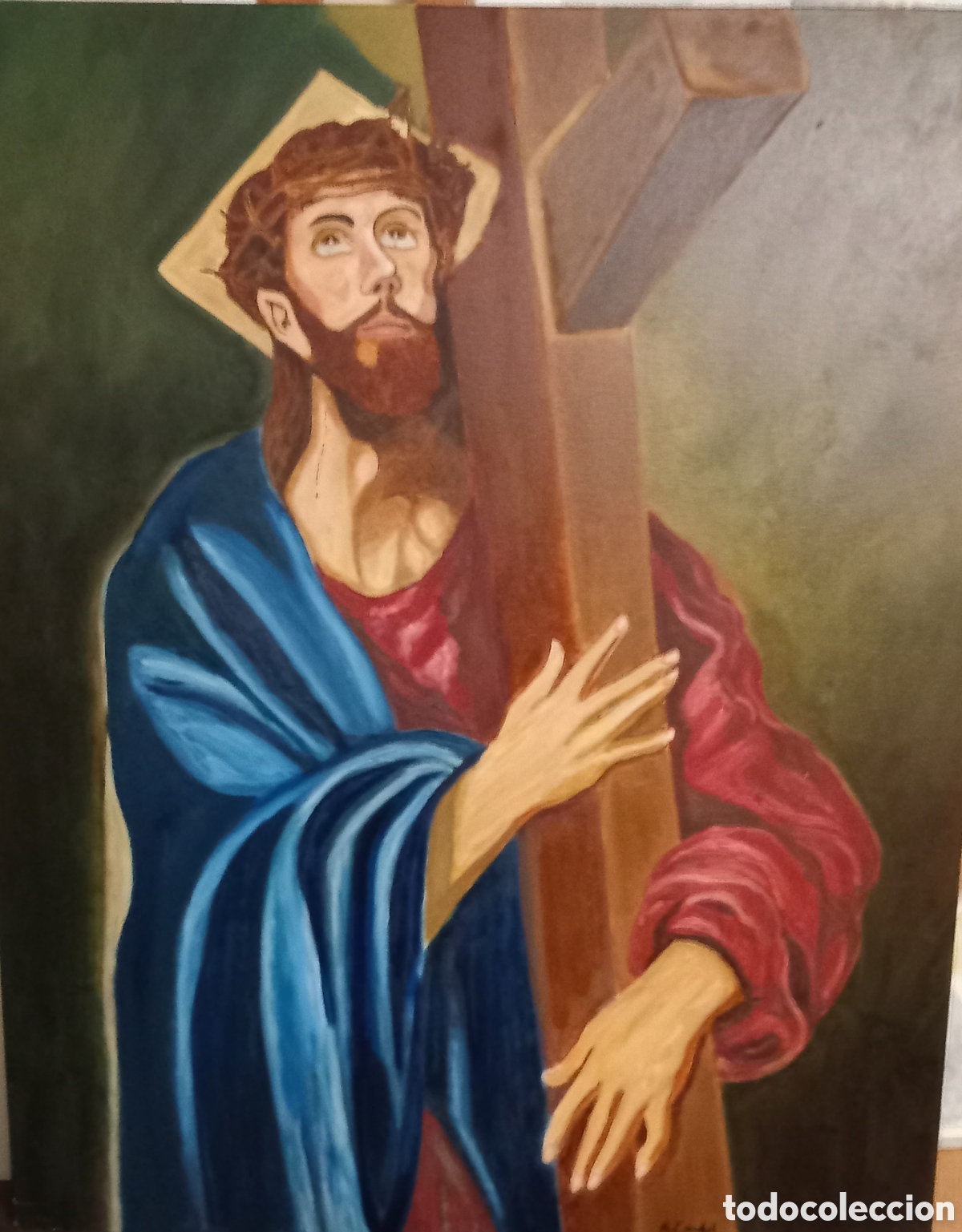 Arte: Oleo lienzo de el greco copia - Foto 3