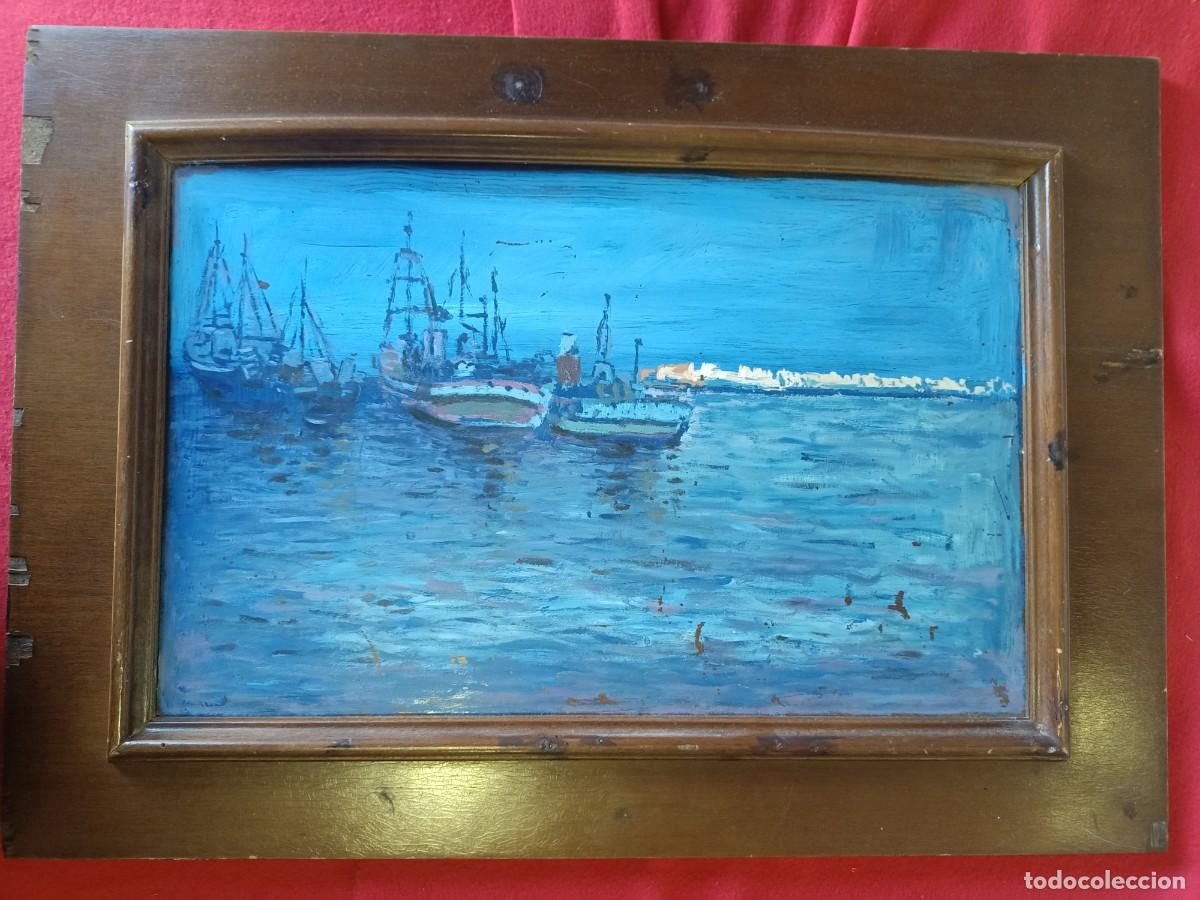 Arte: Oleo sobre madera.Marina - Foto 2