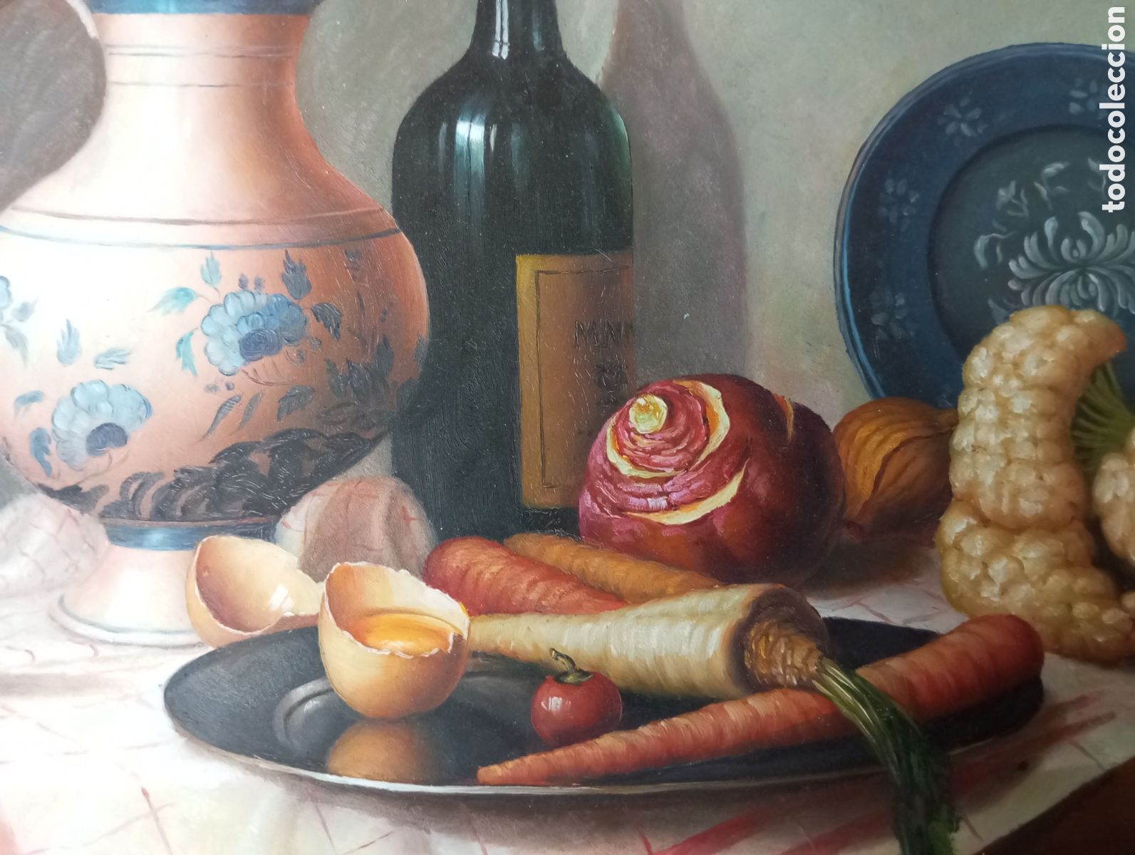 Arte: OLEO BODEGON DE MUY BELLA FACTURA - Foto 2