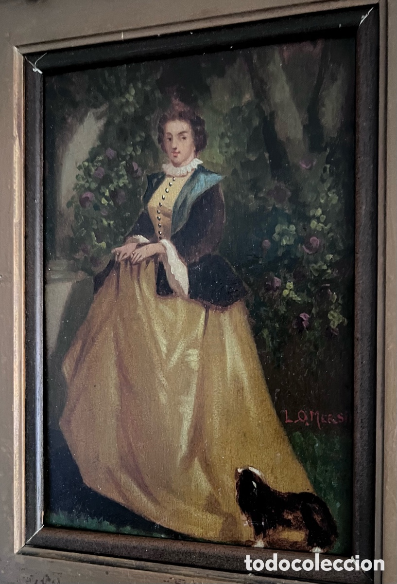 Arte: &Oacute;leo sobre tabla Siglo XVIII - Foto 8