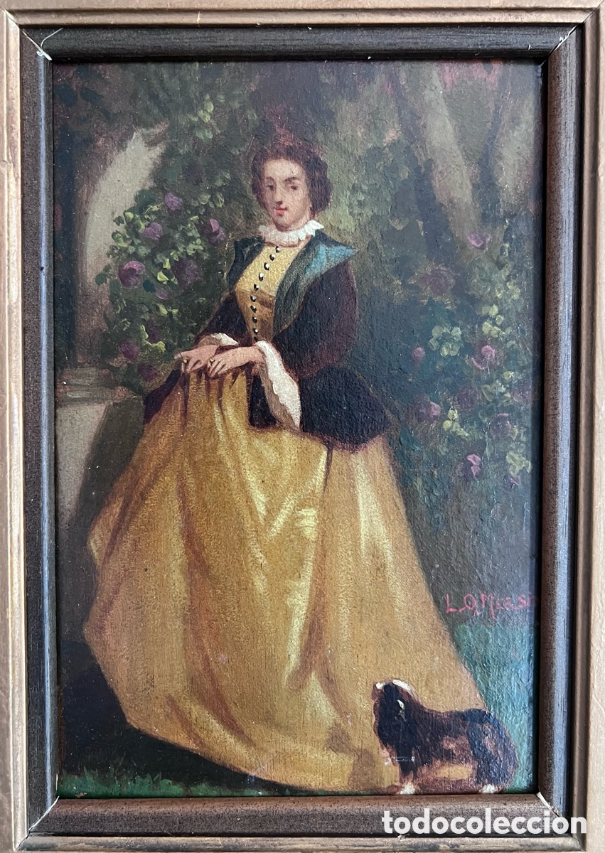 Arte: &Oacute;leo sobre tabla Siglo XVIII - Foto 10