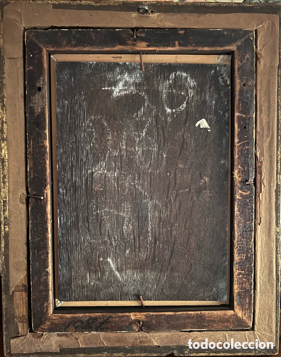 Arte: &Oacute;leo sobre tabla Siglo XVIII - Foto 12