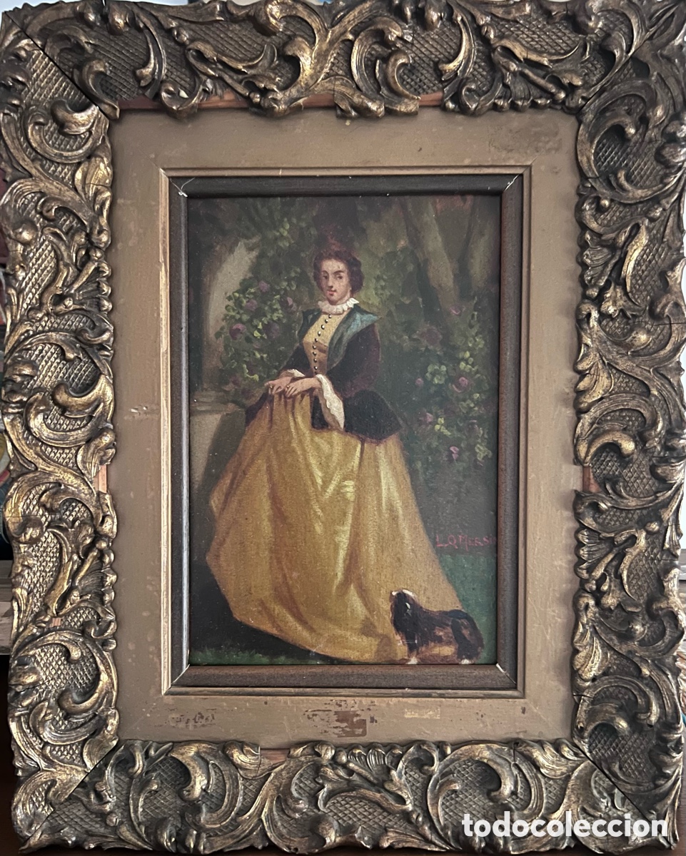 Arte: &Oacute;leo sobre tabla Siglo XVIII - Foto 16