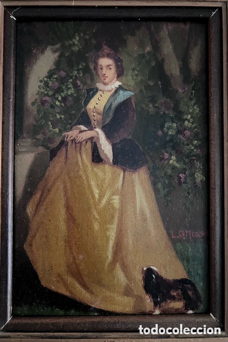 Arte: &Oacute;leo sobre tabla Siglo XVIII - Foto 1