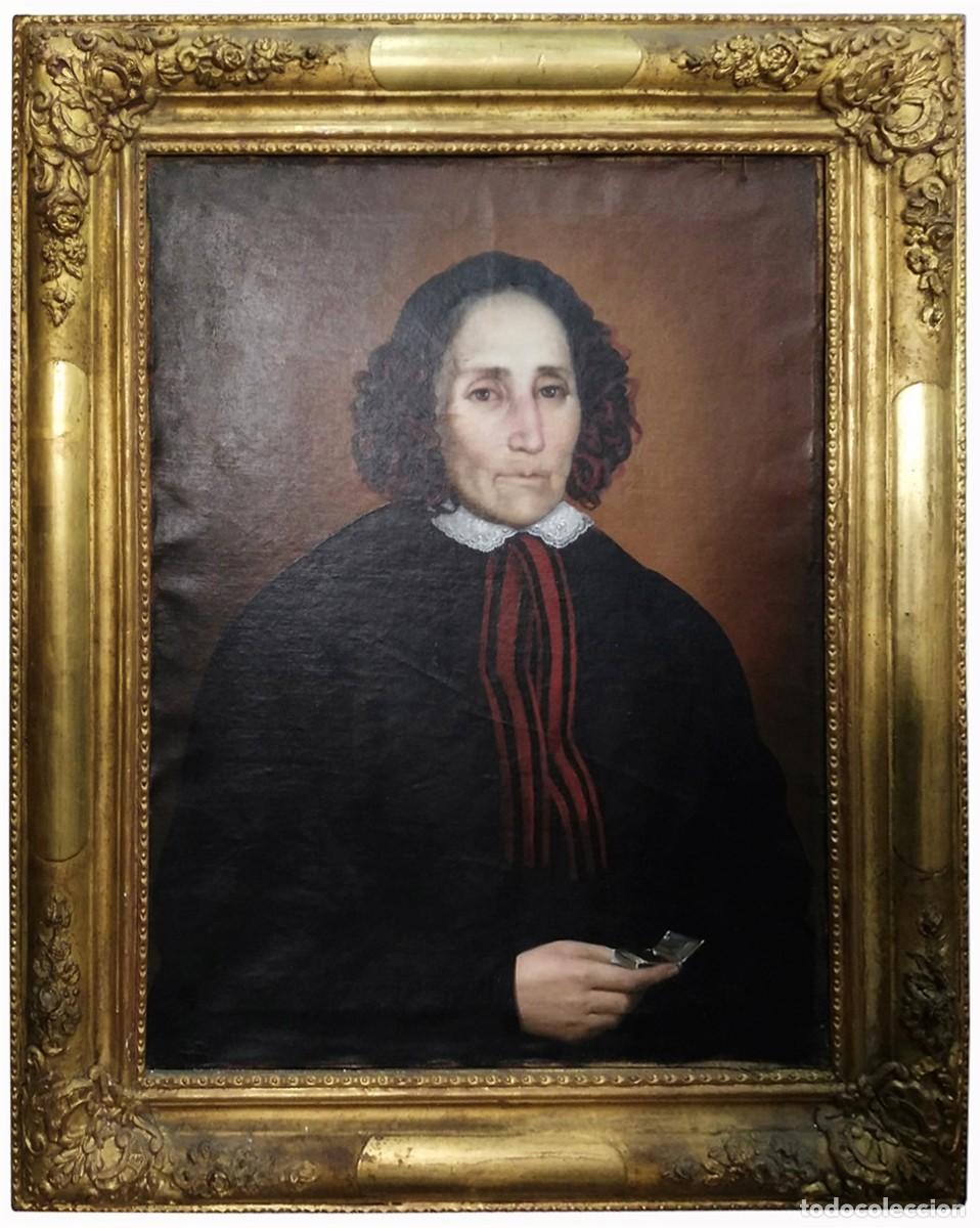 Arte: OLEO DAMA SIGLO XIX - Foto 1