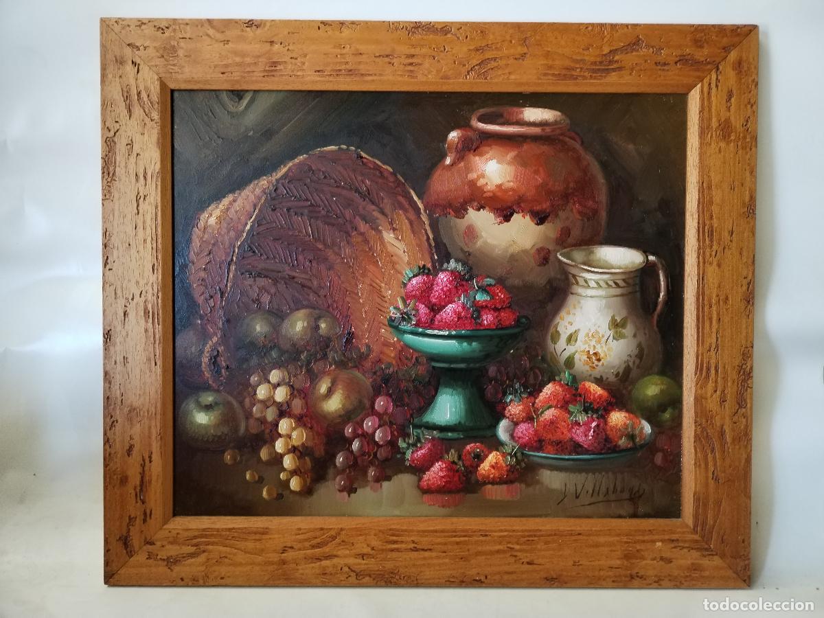 Arte: bodeg&oacute;n original firmado oleo-lienzo - Foto 1