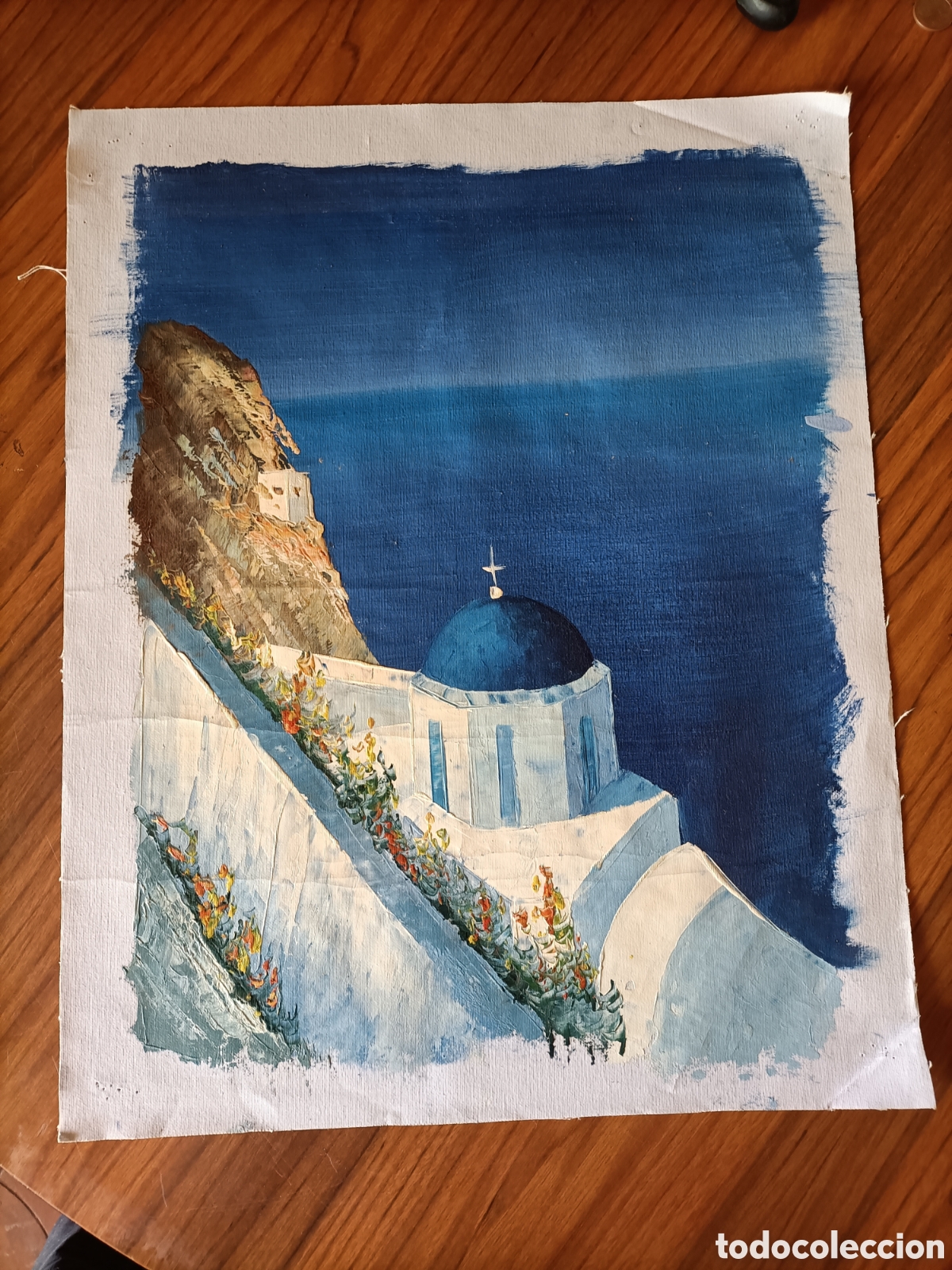 Arte: Oleo sobre lienzo sin bastidor 48x38 - Foto 1