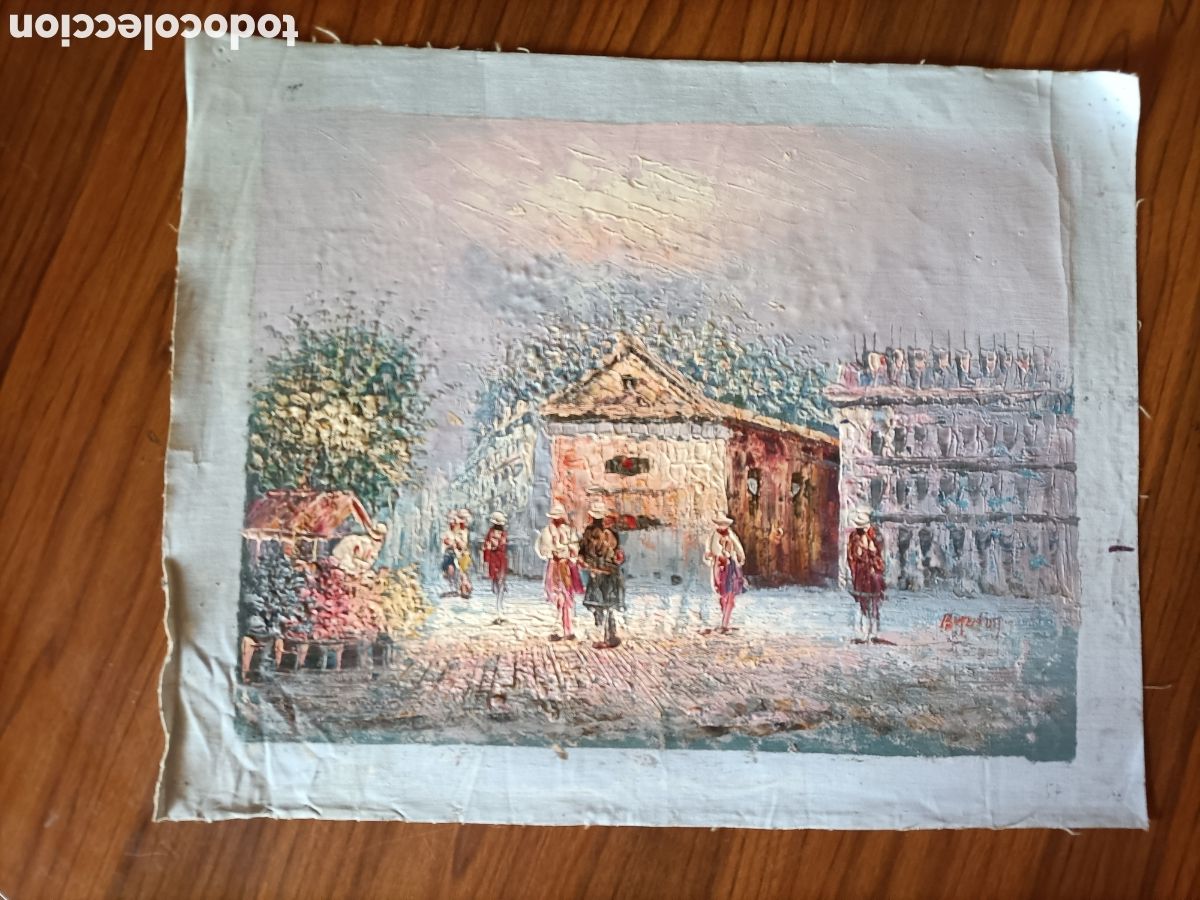 Arte: Oleo sobre lienzo sin bastidor 48x38 - Foto 1