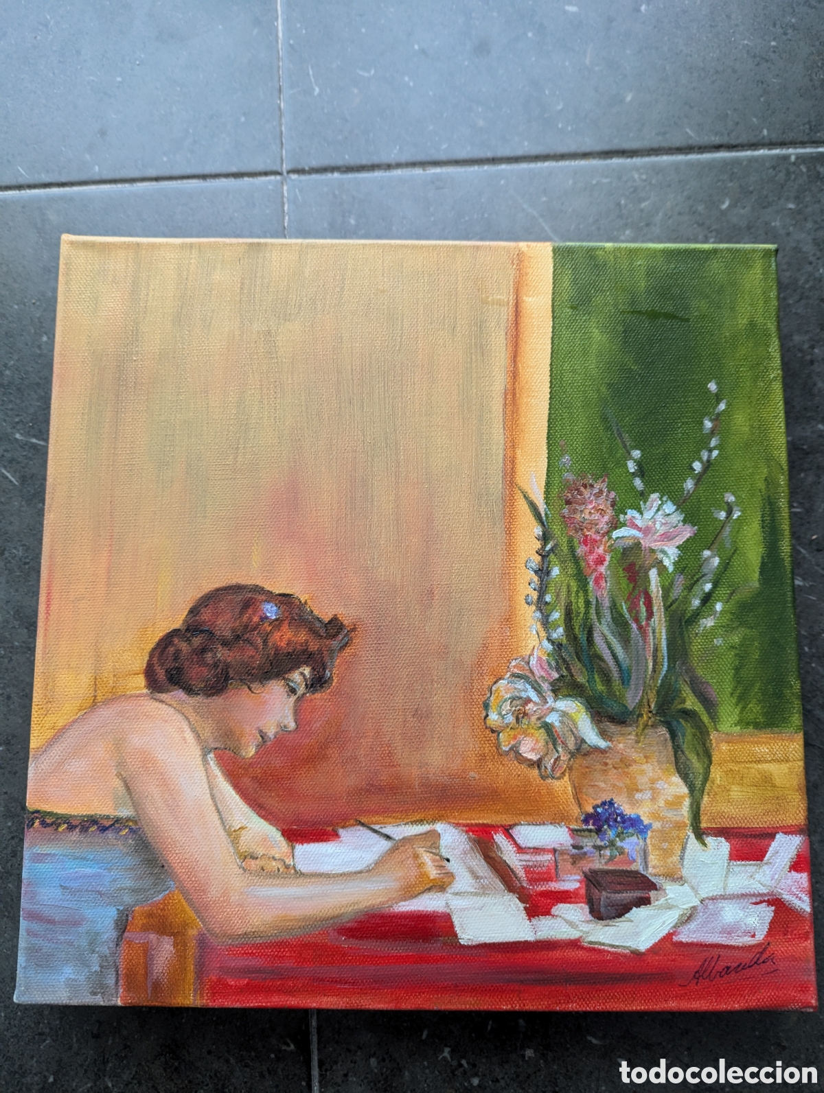 Arte: Precioso &oacute;leo pintor Albareda - Foto 4