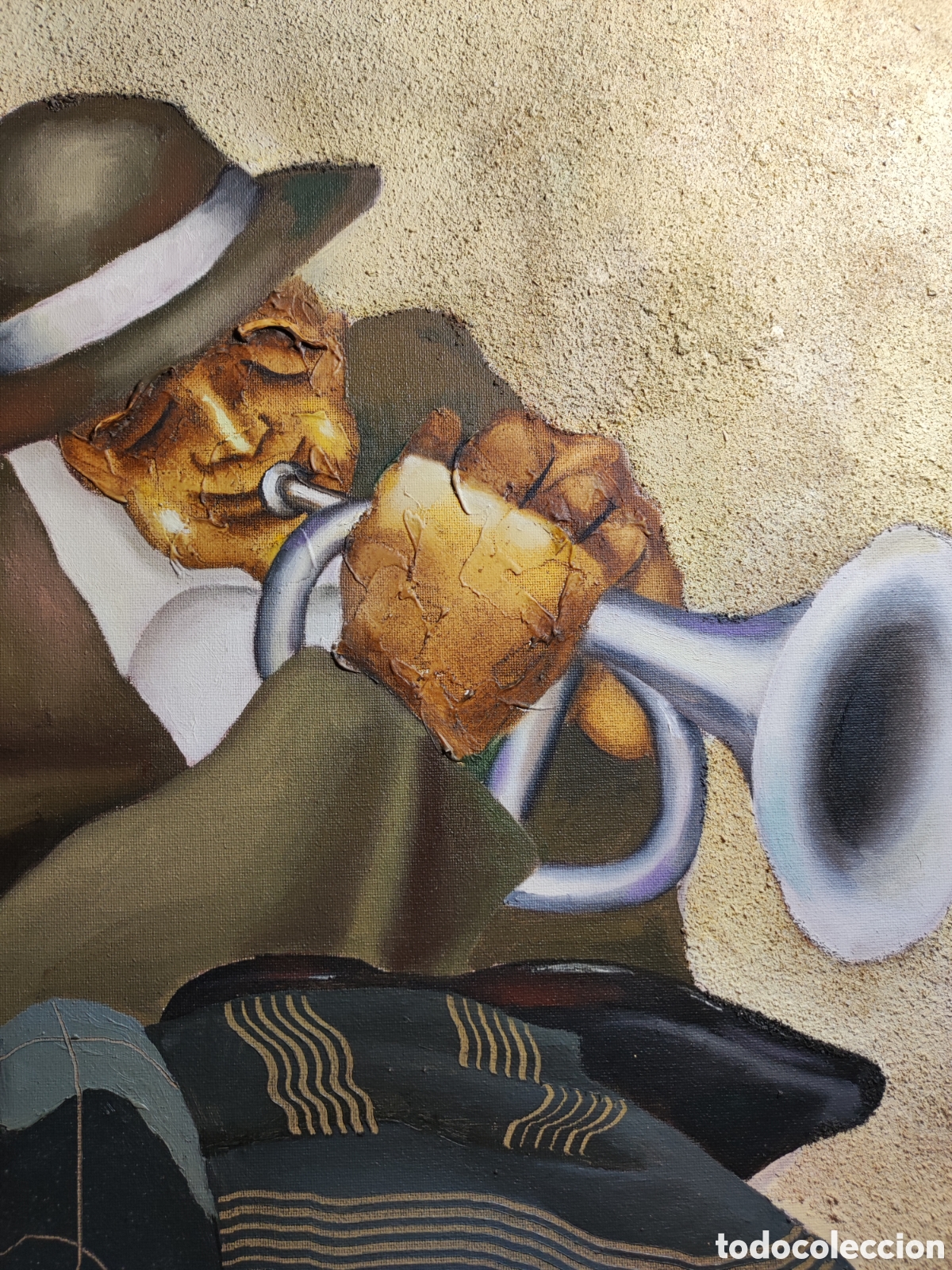Arte: Cuadro pintado m&uacute;sicos de jazz - Foto 6