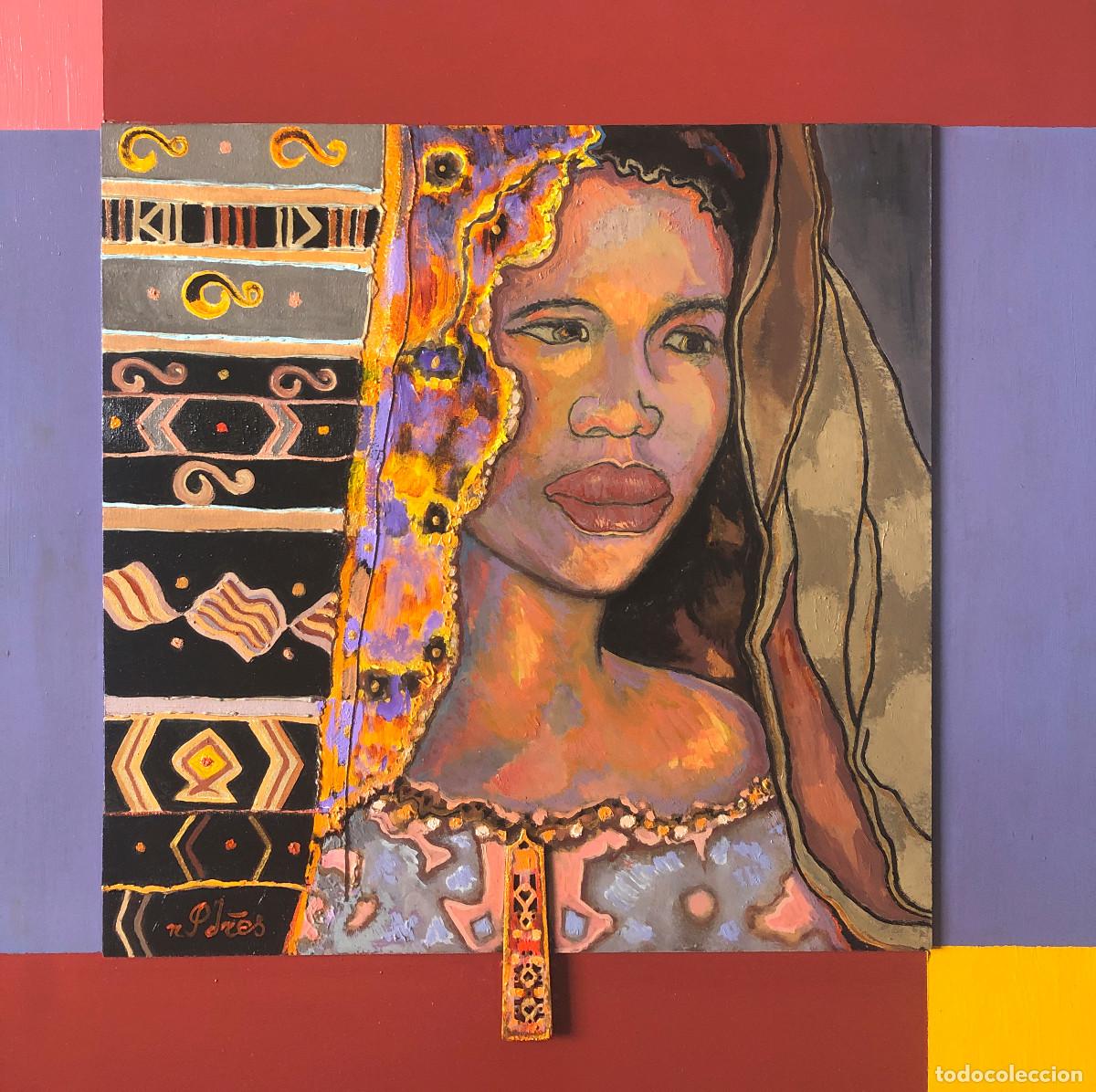 Arte: RETRATO DE MUJER AFRICANA - Foto 2