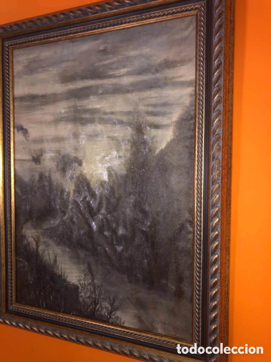 Arte: Oleo sobre lienzo antiguo - Foto 2