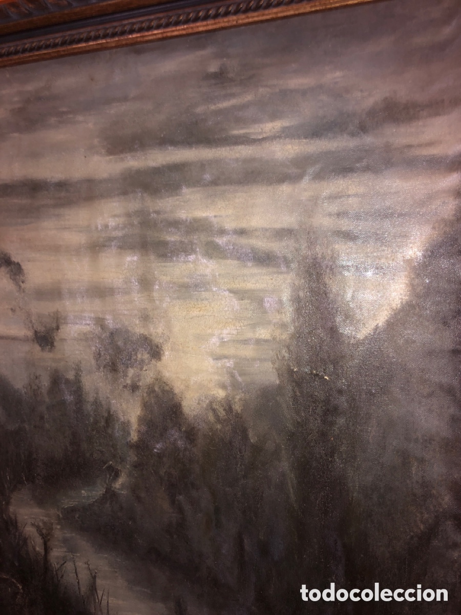 Arte: Oleo sobre lienzo antiguo - Foto 5