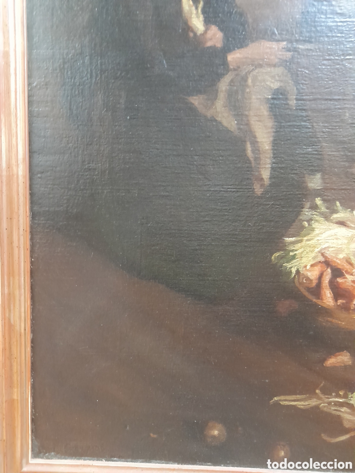 Arte: &Oacute;leo sobre lienzo mujer en cocina - Foto 10