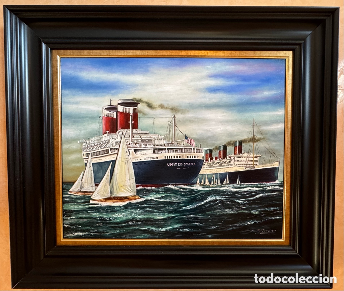 Arte: Ricardo Quiroga - &Oacute;leo sobre liezo -