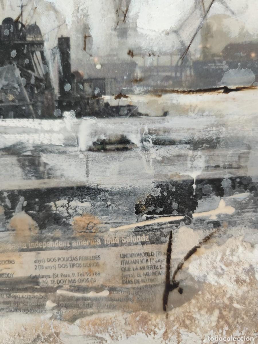 Arte: ALBERTO CASTA&Ntilde;&Eacute; Oleo/collage sobre madera - Foto 5