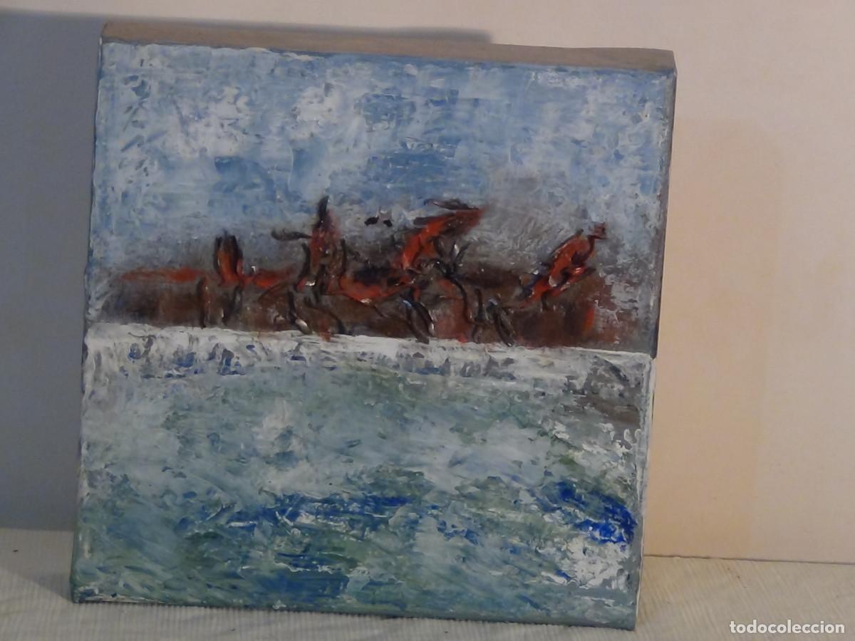 Arte: Abstracci&oacute;n, oleo sobre lienzo. - Foto 1