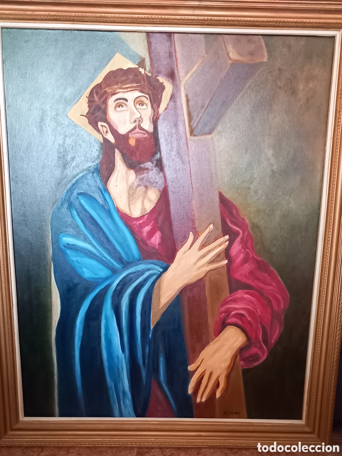 Arte: Oleo lienzo de el greco copia - Foto 5