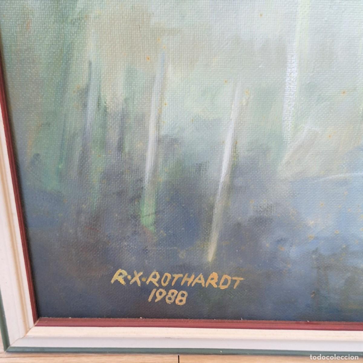 Arte: Cuadro al &oacute;leo de E. X. Rothardt von 1988 - Foto 2