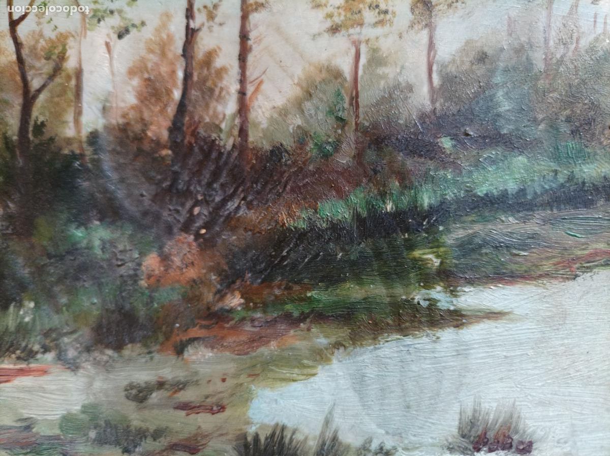 Arte: Oleo sobre concha .S.XIX.Madreperla. - Foto 5