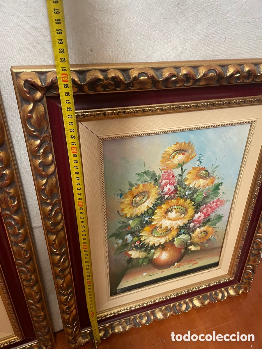 Arte: Cuadros &oacute;leo, bodeg&oacute;n, firmado Laro - Foto 3