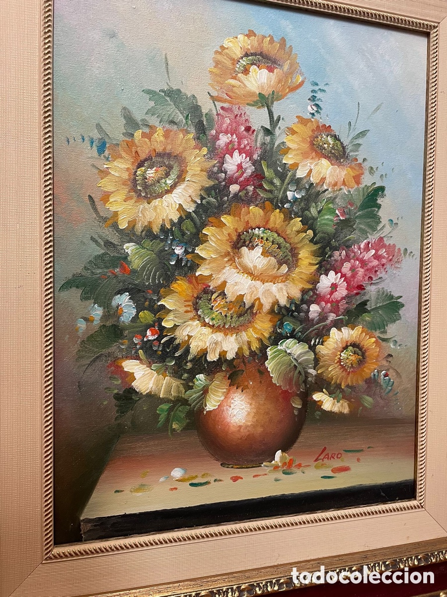 Arte: Cuadros &oacute;leo, bodeg&oacute;n, firmado Laro - Foto 5