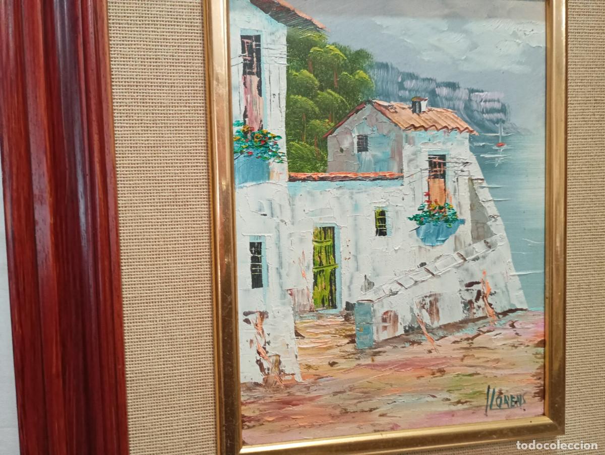 Arte: cuadro pintura al oleo casas - Foto 2