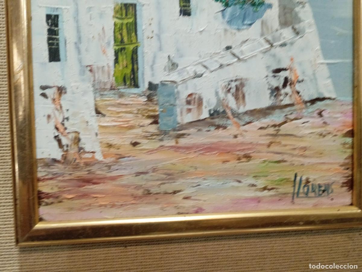 Arte: cuadro pintura al oleo casas - Foto 3